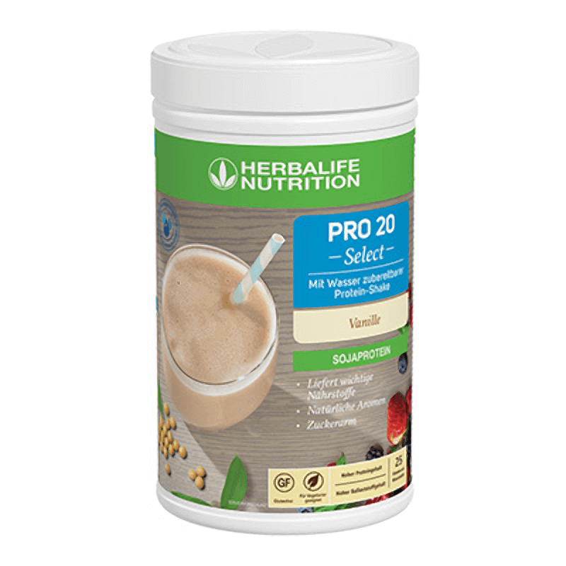 HERBALIFE - PRO 20 Select - Mit Wasser zubereitbarer Protein-Shake Vanille